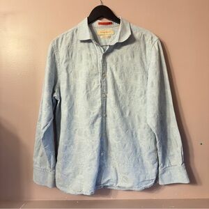 Tommy Bahama Island Mordern Fit Buttondown Shirt Blue Men Size L